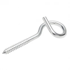 Vigouroux Piton Vis à Bois, Gond Et Crochet Crochet De Gymnastique à Vis - Acier Zingué - 12 X 90 Mm