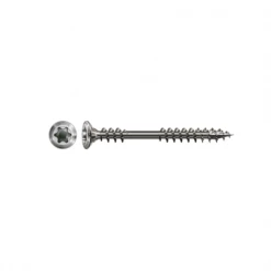 Spax Vis à Bois Tête Fraisée Inox Vis De Façade - 4.5x60mm Double Filetage Tête Bombée En Inox A2 -Visserie boulonnerie rivet Soldes 2 7