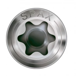 Spax Vis à Bois Tête Fraisée Zinguée Vis Façade - 4.5x60mm Filetage Partiel Tête Bombée Acier Inoxydable A2 -Visserie boulonnerie rivet Soldes 3 4