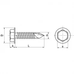 Acton Vis à Tole Autoperceuse Inox A2 à Tête Hexagonale Vis Autoperceuses Tête Hexagonale A Embase Inox A2 Din 7504 K M5.5x50 - Boîte De 100 7 Acton Vis à Tole Autoperceuse Inox A2 à Tête Hexagonale Vis Autoperceuses Tête Hexagonale A Embase Inox A2 Din 7504 K M5.5x50 - Boîte De 100 -Visserie boulonnerie rivet Soldes 4 6