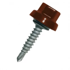 Vis Autoforeuse Th Vis Autoperceuse Tête Hexagonale Zamac Zacrovis 5.5 X 85mm RAL 8012 Brun Rouge - Boîte De 100 Etanco 333316054