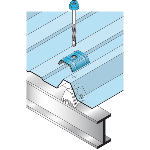 Etanco Cavalier Et Rondelle Cavalier Vulco Alu Prélaqué Avec étanchéité - Anthracite RAL 7016 2 Etanco Cavalier Et Rondelle Cavalier Vulco Alu Prélaqué Avec étanchéité - Anthracite RAL 7016 – Image 2