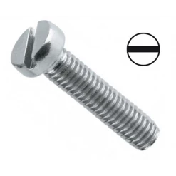 Fabory Vis à Métaux à Tête Cylindrique Vis à Métaux Tête Cylindrique Fendue Zingué M2.5x06 Bossard 1123238 -Visserie boulonnerie rivet Soldes bn 330 0