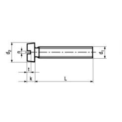 Fabory Vis à Métaux à Tête Cylindrique Vis à Métaux Tête Cylindrique Fendue Zingué M2.5x06 Bossard 1123238 -Visserie boulonnerie rivet Soldes bn 330