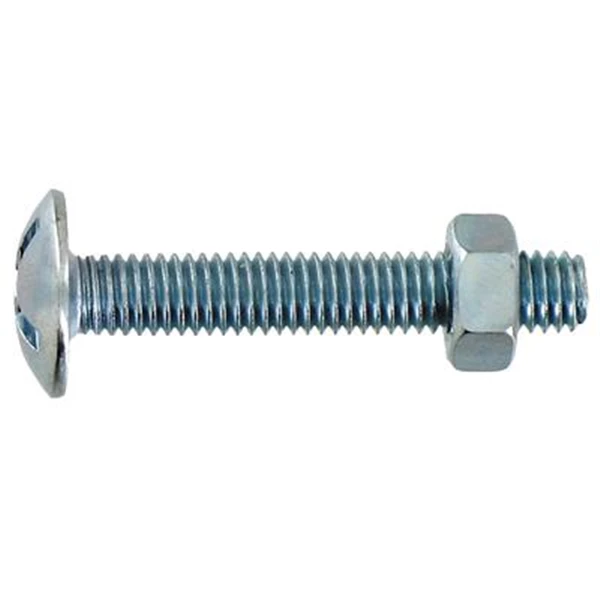 Vynex Vis Poêlier Et Boulon Poêlier Boulon Poêlier Acier Zingué - M6 X 60 Mm - Boîte De 60 2 Vynex Vis Poêlier Et Boulon Poêlier Boulon Poêlier Acier Zingué - M6 X 60 Mm - Boîte De 60 – Image 2