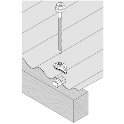 Cavalier Et Rondelle Cavalier Monobloc à étanchéité Intégrée Etancovalu - Ø 6.5 Mm -Visserie boulonnerie rivet Soldes cavalier2