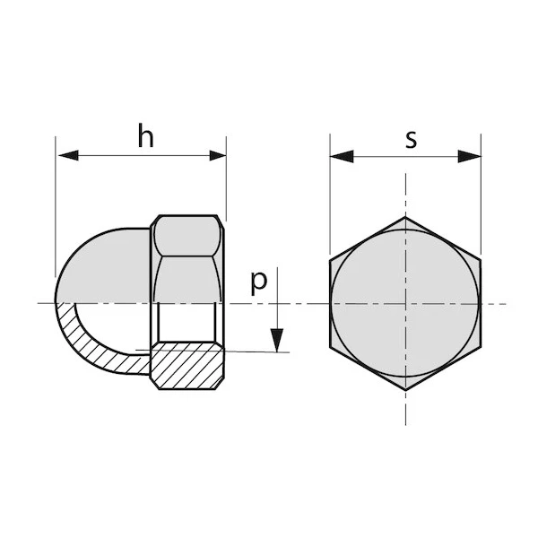 Ecrou Acier Zingué Écrou Borgne Monobloc Et Hexagonal - DIN 1587 - Lennie - Diamètre M08 - Acier Zingué - Boîte De 200 2 Ecrou Acier Zingué Écrou Borgne Monobloc Et Hexagonal - DIN 1587 - Lennie - Diamètre M08 - Acier Zingué - Boîte De 200 – Image 2
