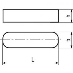 Bossard Clavettes Clavette Parallèle Bouts Arrondis Acier C45K 8 X 7 X 160 Mm X100 5 Bossard Clavettes Clavette Parallèle Bouts Arrondis Acier C45K 8 X 7 X 160 Mm X100 -Visserie boulonnerie rivet Soldes dimension clavette