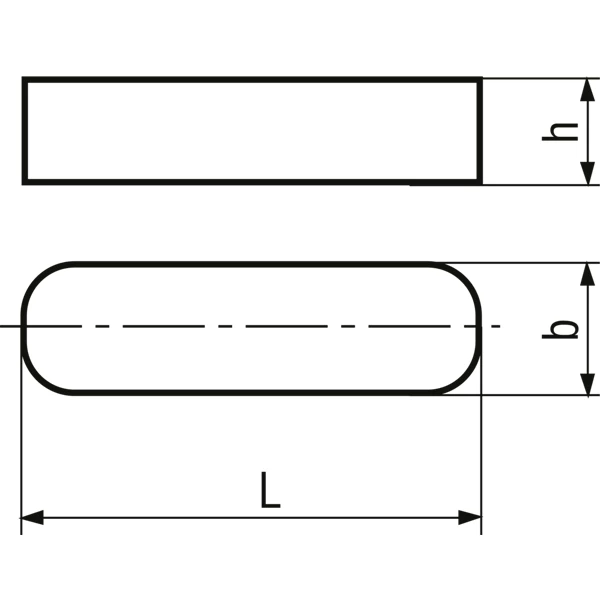 Bossard Clavettes Clavette Parallèle Bouts Arrondis Acier C45K 8 X 7 X 160 Mm X100 3 Bossard Clavettes Clavette Parallèle Bouts Arrondis Acier C45K 8 X 7 X 160 Mm X100 – Image 3