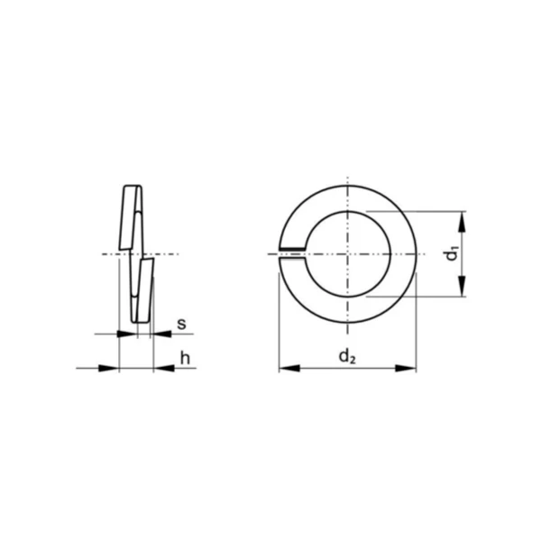 Fabory Rondelle De Blocage Rondelle élastique Grower Vis M14 Ø 24,1mm Épaisseur 3mm Acier X100 2 Fabory Rondelle De Blocage Rondelle élastique Grower Vis M14 Ø 24,1mm Épaisseur 3mm Acier X100 – Image 2
