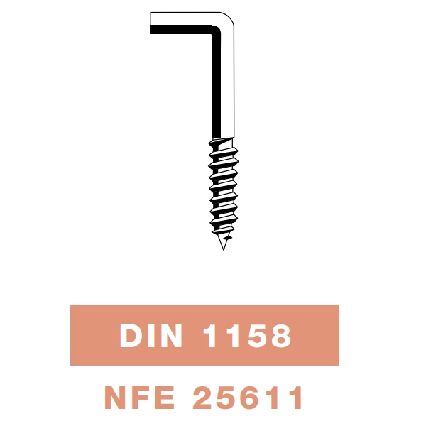 Piton Vis à Bois, Gond Et Crochet Gond à Vis Bois Torbel Acier Zingué Blanc 4 Mm X 40 Mm - Boîte De 200 2 Piton Vis à Bois, Gond Et Crochet Gond à Vis Bois Torbel Acier Zingué Blanc 4 Mm X 40 Mm - Boîte De 200 – Image 2