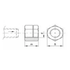 Ecrou Acier Zingué Écrou Fendu Haut Autofreiné Acier Zingué 8 Mm Fabory 13200080001 -Visserie boulonnerie rivet Soldes fabory 13200080001