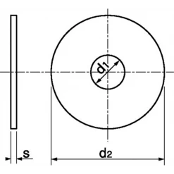 Rondelle Inox A2 Rondelle Plate Extra Large Type LL Inox A2 NFE25513 M6 Acton 625076 -Visserie boulonnerie rivet Soldes imageproduct351246 1