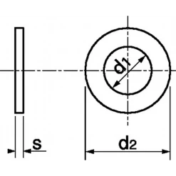 Rondelle Inox A2 Rondelle Plate Découpée Type M Sans Chanfrein A2 M20 Acton 6250820