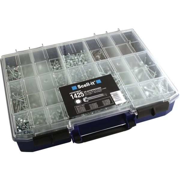 Coffret De Vis Autoforeuse Coffret 1500 Vis Autoperceuses Tête Hexagonale Avec Collerette Crantée THT Et Rondelles Scell-It COF005-THT 4 Coffret De Vis Autoforeuse Coffret 1500 Vis Autoperceuses Tête Hexagonale Avec Collerette Crantée THT Et Rondelles Scell-It COF005-THT – Image 4