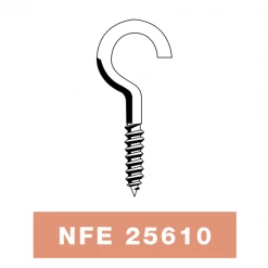 Piton Vis à Bois, Gond Et Crochet Crochet D'armoire à Vis Bois Torbel En Laiton 5 X 40 Mm - Boîte De 100 -Visserie boulonnerie rivet Soldes laiton2 1