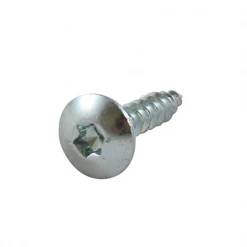 Lennie Vis à Bois Tête Ronde Zinguée Vis Penture Bois Tête Bombée Acier Zingué Blanc Torx M6 X 60 Mm - 100