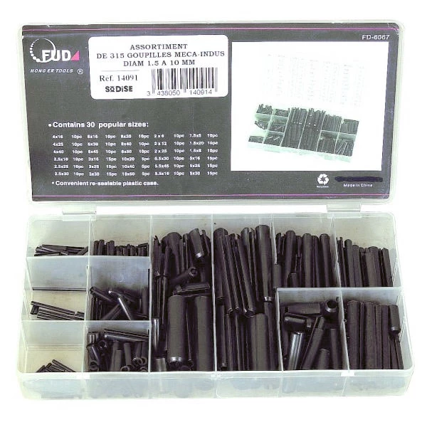 Clavettes Assortiment De Goupilles élastiques 315 Pièces : Sodise 14091 1 Clavettes Assortiment De Goupilles élastiques 315 Pièces : Sodise 14091