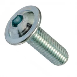 Fabory Vis Tête Bombée Bhc Vis Métaux TB 6 Pans Creux Acier Zingué à Embase Classe 10.9 M04x10 Volvis