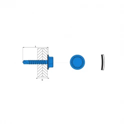 Vis Autoforeuse Th Vis Autoperceuse Zingué Tête H Rondelle 6.3 X 63 Scell-It TRH16-63063