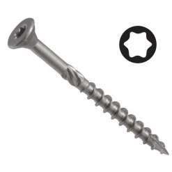 Vis à Bois Tête Fraisée Inox Vis à Bois Aggloméré Tête Fraisée 6 Lobes A2 M4x40 Acton 623284X40/24 -Visserie boulonnerie rivet Soldes p211428