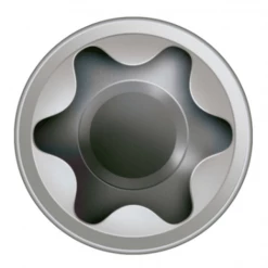 Vis à Bois Tête Ronde Inox Vis De Terrasse Alu - 5x44mm Tête Cylindrique à Double Filet Acier Inoxydable A2 - Boîte De 100 Spax 0557000500443