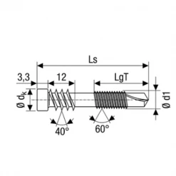 Vis à Bois Tête Ronde Inox Vis De Terrasse Alu - 5x44mm Tête Cylindrique à Double Filet Acier Inoxydable A2 - Boîte De 100 Spax 0557000500443 -Visserie boulonnerie rivet Soldes p241912 pic2