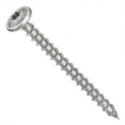 Vis à Bois Tête Ronde Zinguée Vis Bois Heco Topix Plus Inox A2 - Tête Ronde Large 8 X 60 Mm - Filetage Total T40 - Boîte De 50 61846