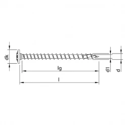 Vis à Bois Tête Ronde Zinguée Vis Bois Heco Topix Plus Inox A2 - Tête Ronde Large 8 X 60 Mm - Filetage Total T40 - Boîte De 50 61846 -Visserie boulonnerie rivet Soldes p253019 pic2