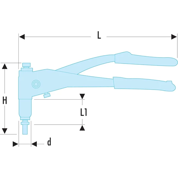 Pinces à Rivet Et Accessoires Pince à écrous Aveugles - Y.107 Facom - Livrée Avec 3 Mandrins M4 - M5 - M6 2 Pinces à Rivet Et Accessoires Pince à écrous Aveugles - Y.107 Facom - Livrée Avec 3 Mandrins M4 - M5 - M6 – Image 2