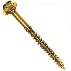 Vis Tirefond Zinguée Et Inox Vis Rocket Tirefond Tête Hexagonale Bichromaté Filetage Partiel 6x100 Mm