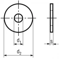 Fabory Rondelle Plate Série Large NFE 25-513 L Acier Zingué Bleu M10 5 Fabory Rondelle Plate Série Large NFE 25-513 L Acier Zingué Bleu M10 -Visserie boulonnerie rivet Soldes rondelle 5