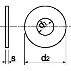 Rondelle Inox A4 Rondelle Plate Large Type L Inox A4 L NFE 25514 M6 18 Mm Acton 645056