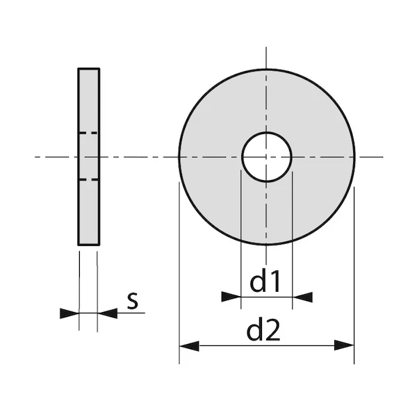 Lennie Rondelle Plate Carrossier - Acier Zingué - Ø 6,4 Mm X 30 Mm 2 Lennie Rondelle Plate Carrossier - Acier Zingué - Ø 6,4 Mm X 30 Mm – Image 2