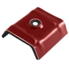 Cavalier Et Rondelle Cavalier T Vulco Aluminium Pré-laqué - 3 X 333 X 45 - Brun Rouge RAL 8012 - Boîte De 25 Etanco 620494054
