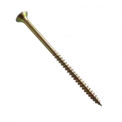 Vis à Bois Tête Fraisée Zinguée Vis Bois Agglo Tête Fraisée EDIA 5x60 Mm Filetage Partiel