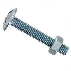 Vynex Vis Poêlier Et Boulon Poêlier Boulon Poêlier Acier Zingué - M6 X 80 Mm - Boîte De 50