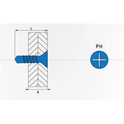 Vis Autoforeuse Tfc Vis Autoperceuse Zinguée Tête Fraisée 4.8X032 Scell-It 333014,8X32CR3