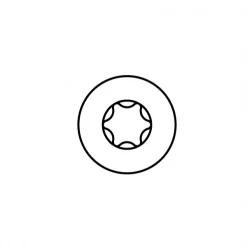 Vis à Bois Tête Ronde Zinguée Vis Bois Heco-Topix Tête Fraisée Ronde 8x340 Mm Filetage Partiel T40 X50