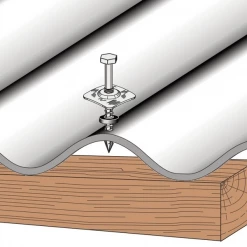 Vis Autoforeuse Tcc Tirefond à Bourrer Pour Fixation De Plaques Fibres-ciment Sur Charpente Bois - 8 X 120 Mm - Seau De 100 Etanco 10203000 -Visserie boulonnerie rivet Soldes tirefond bourrer fixation plaques fibres ciment sur charpente bois 8 120 mm seau 100 3