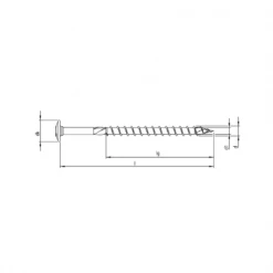 Vis à Bois Tête Ronde Zinguée Vis Bois Heco-Topix Tête Fraisée Ronde 8x340 Mm Filetage Partiel T40 X50 -Visserie boulonnerie rivet Soldes vis bois heco tete ronde la