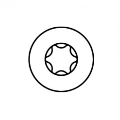 Vis à Bois Tête Ronde Zinguée Vis Heco Topix Plus A3K Tête Cylindrique 8,5x190mm Double Filet T40 X100