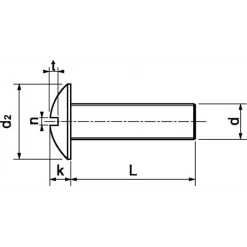 Vis à Métaux Tête Cylindrique Inox A2 Vis Métaux *Inox A2*poelier Inox A2 NFE 25129 M5x10 : Acton 622125x10