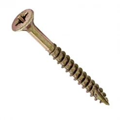 Vis Ă Bois TĂȘte FraisĂ©e ZinguĂ©e Vis Bois Agglo Rocket Tête Fraisée PZ Bichromaté Total 4.5x35/29 Mm