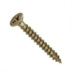 Vis à Bois Tête Fraisée Zinguée Vis Bois Agglo Rocket Tête Fraisée PZ Bichromaté Total 4.5x35/29 Mm -Visserie boulonnerie rivet Soldes vis rocket pz bichro total 1