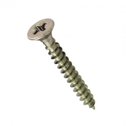 Rocket Vis à Bois Tête Fraisée Zinguée Vis Aggloméré Tête Fraisée Pozidriv FT Ø 4-5x40mm Acier Bichromaté X140