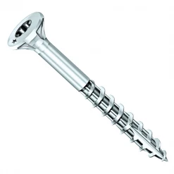 Vis à Bois Tête Fraisée Zinguée Vis Bois Rocket TFTorx Acier Zingué Filetage Partiel 6x70/45 Mm